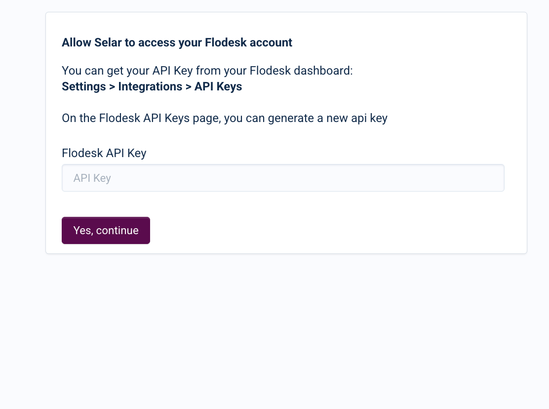 How to Connect Flodesk to Selar